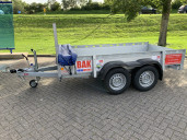 Tandem open aanhanger | Geremd L