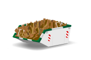 3m³ Houtafvalcontainer