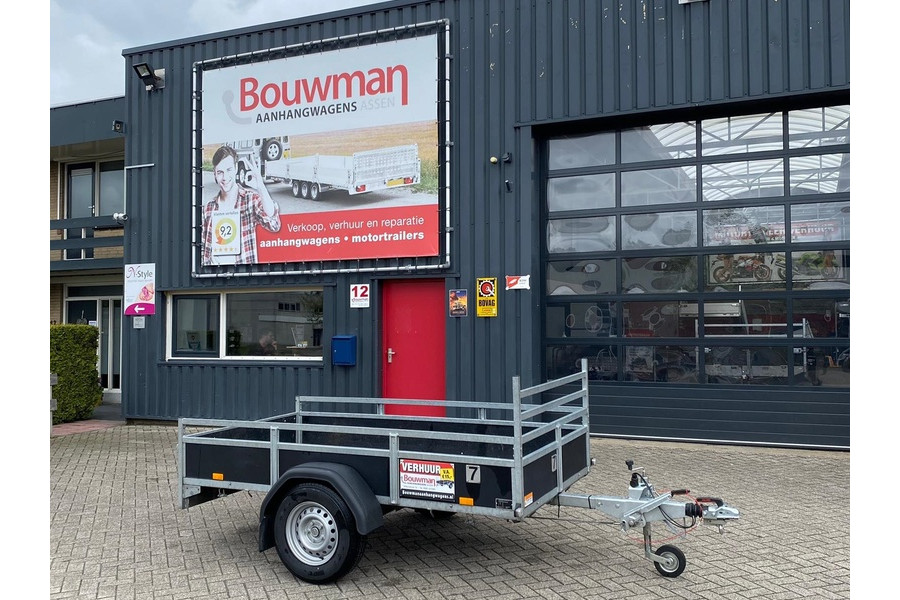 Open aanhanger | 250 x 130 | Geremd - Bouwman Aanhangwagens Assen - 1