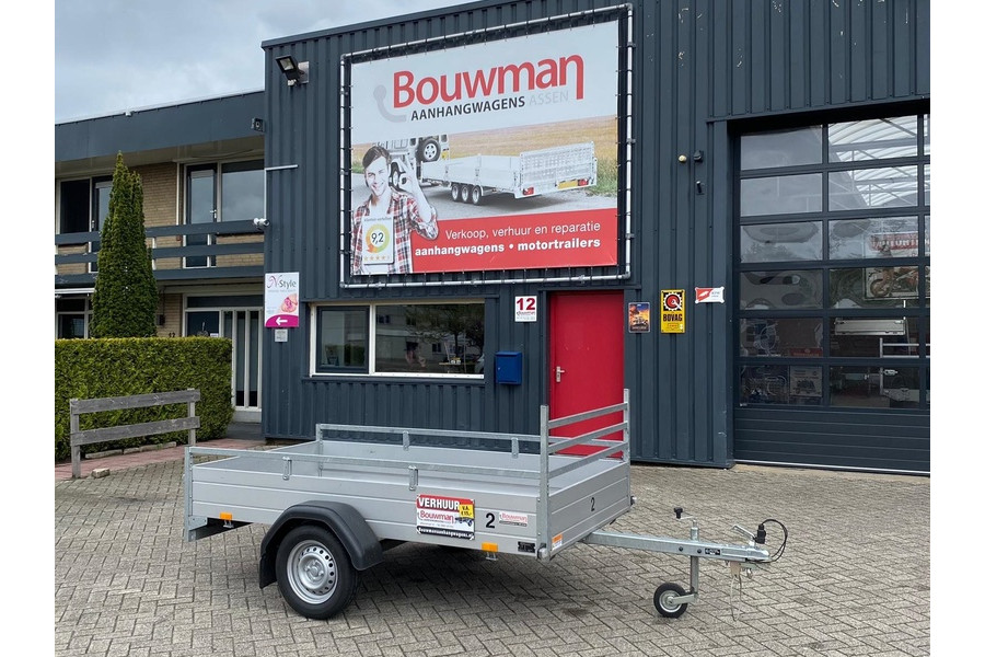Open aanhanger | 250 x 130 - Bouwman Aanhangwagens Assen - 1