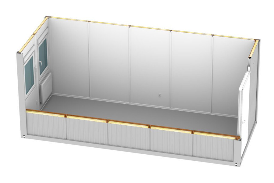 Kantoorunit | 2,44 x 6 - Bruins Laren units & containers - 2