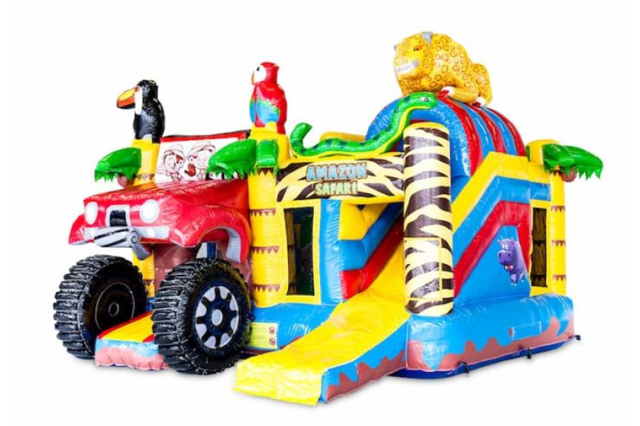 Open springkussen Dino multiplay - Konings Kidsparty - 6