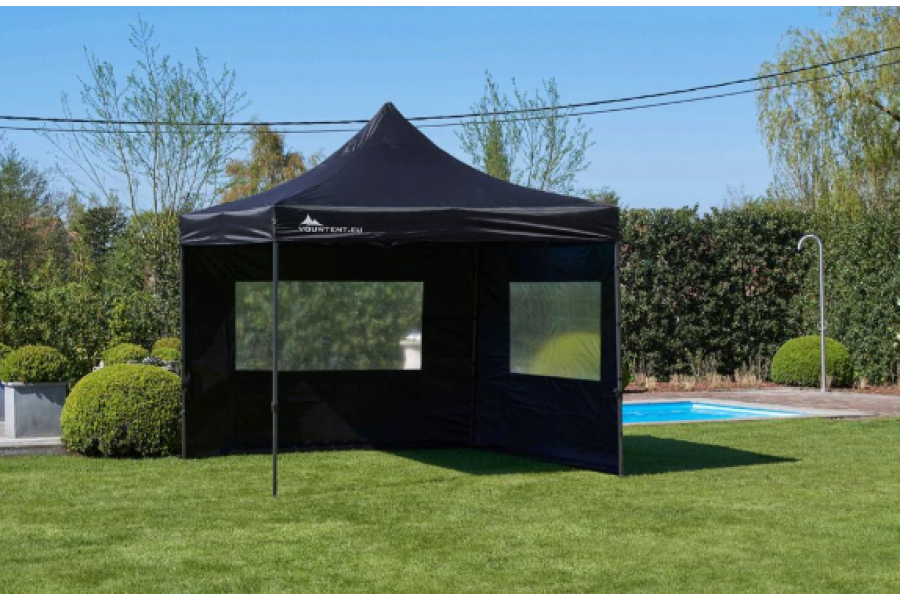 Partytent Easyup 3x3 meter zwart - 123 Machineverhuur - 2