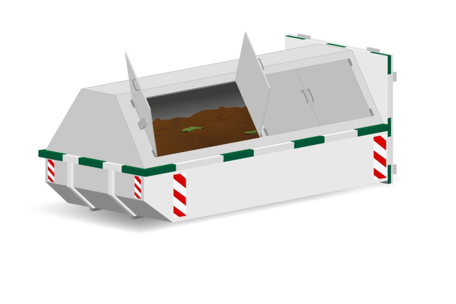10m³ Gesloten grondafvalcontainer - P. van Erp Containers - 3