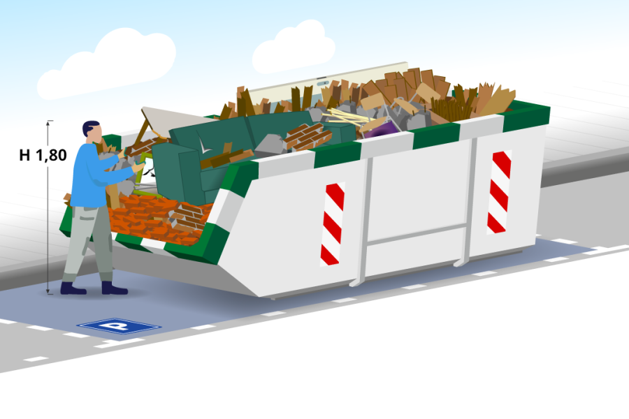 10m3 Bouw- en sloopafvalcontainer - Puincontainershop.nl - 5