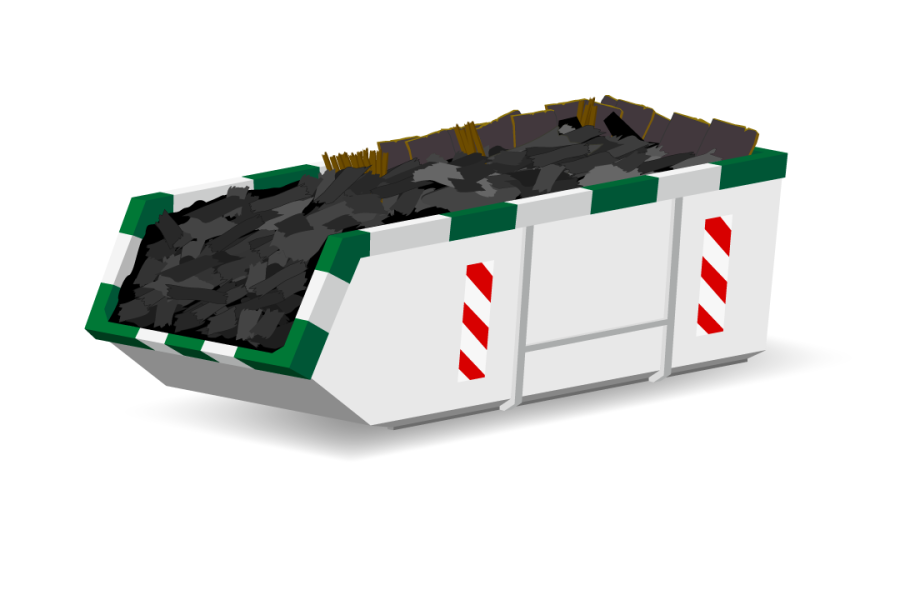 10m³ Dakafvalcontainer - Container Service Maasdriel B.V. - 2