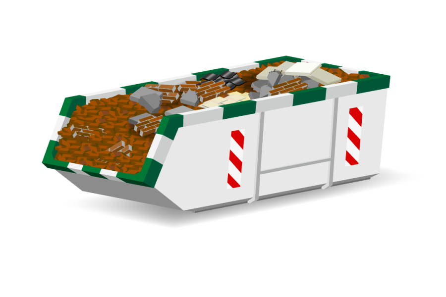 10m³ Puinafvalcontainer - Container Service Zeeland - 1