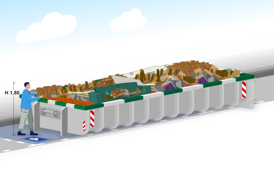 20m³ Bouw- en sloopafvalcontainer - Container Huren Nederland - 2