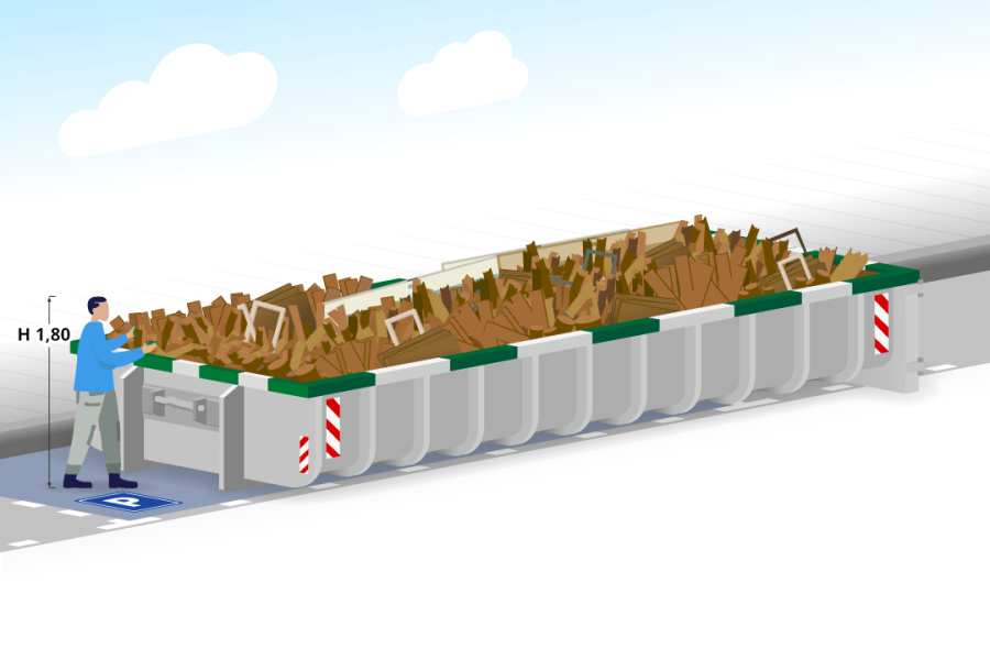 20m³ Houtafvalcontainer - Container Huren Nederland - 2
