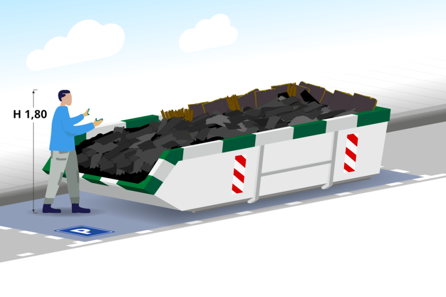 6m³ Dakafvalcontainer - Spelt Afvalinzameling - 3