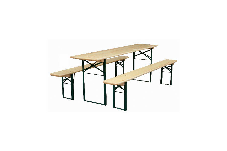 Biertafel-set (feesttafel) met 2 banken 8-10 pers - Veluwsepartyverhuur - 1