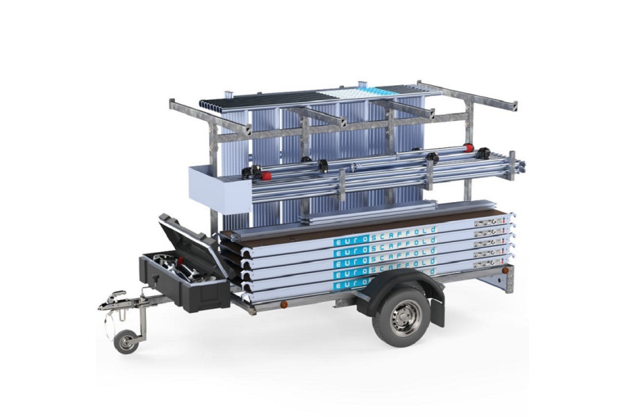 Aanhanger met steiger - Huur mij Aanhangwagens - 2