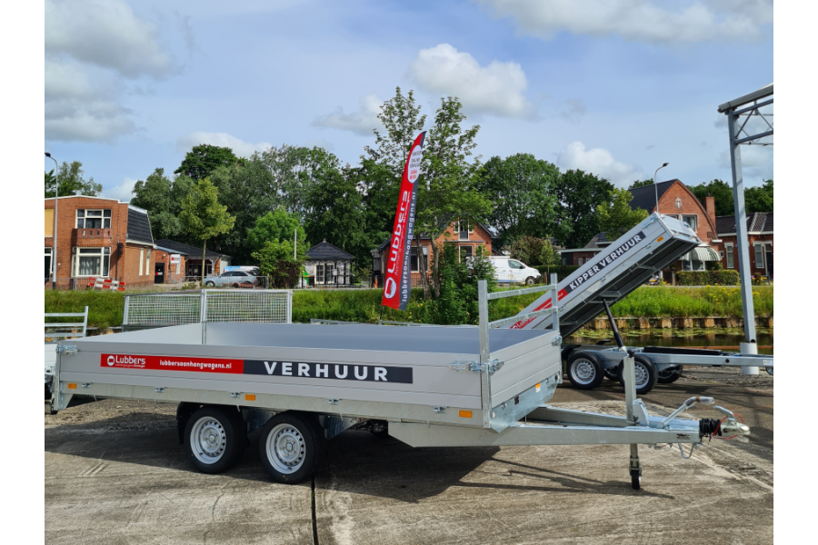 Tandem aanhanger | 406x184cm - Lubbers Aanhangwagens Groningen - 1
