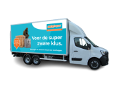 27m3 bakwagen met laadklep