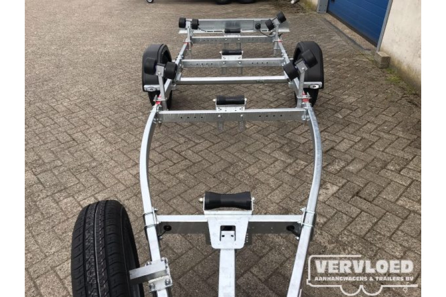 Boottrailer enkelasser kantelbaar 750kg - Vervloed Aanhangwagens & Trailers - 4