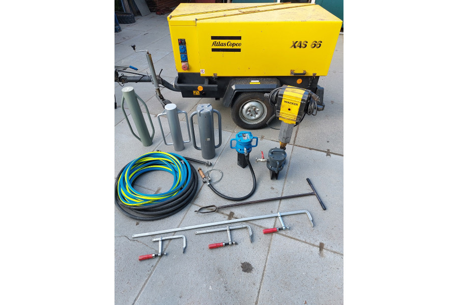 Palenrammer op perslucht - Noordkop services - 2