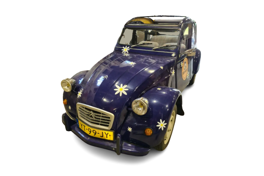 Paarse eend oldtimer - Ribbelbus.nl - 1