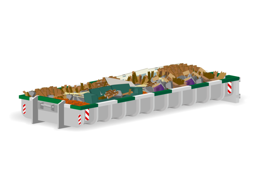 11m³ Bouw- en sloopafvalcontainer - Van den Noort B.V. - 3