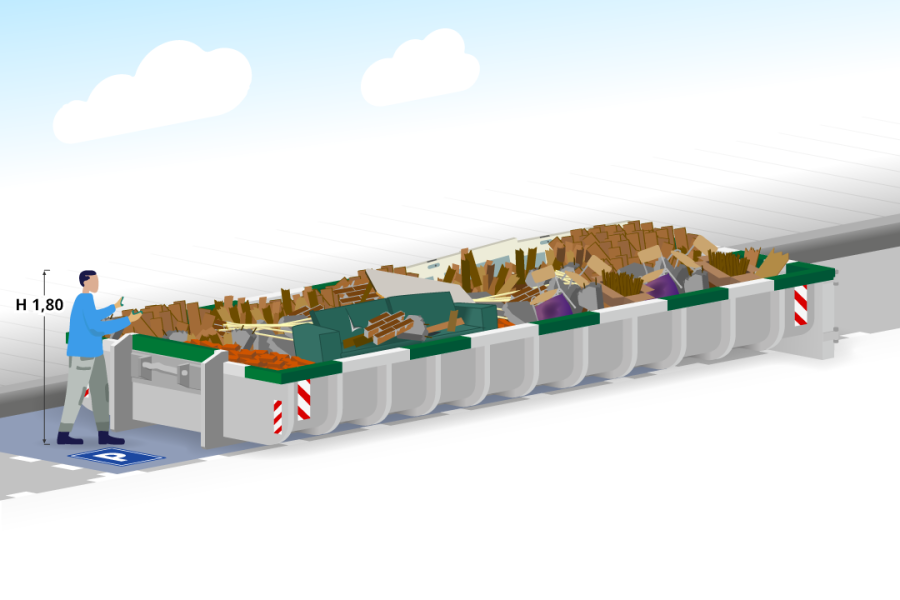 12m³ Bouw- en sloopafvalcontainer - Spelt Afvalinzameling - 3