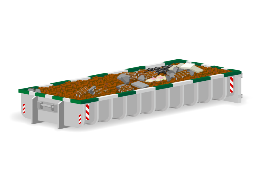 15m³ Puinafvalcontainer - Top Milieu Service - 1