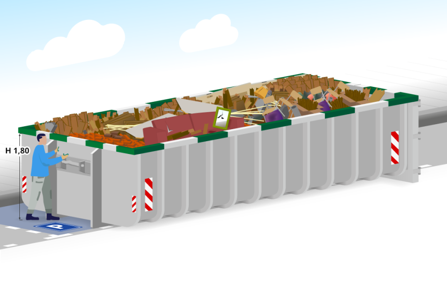 20m³ Grofvuilcontainer - Goedkopecontainer.nl - 3