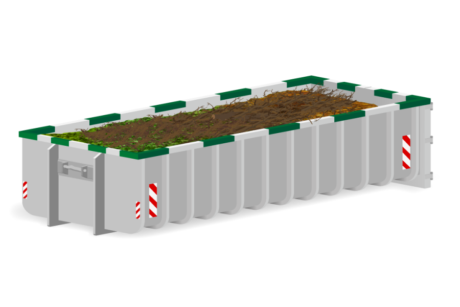 17m³ Tuin- en groenafvalcontainer - Container Service Zeeland - 1