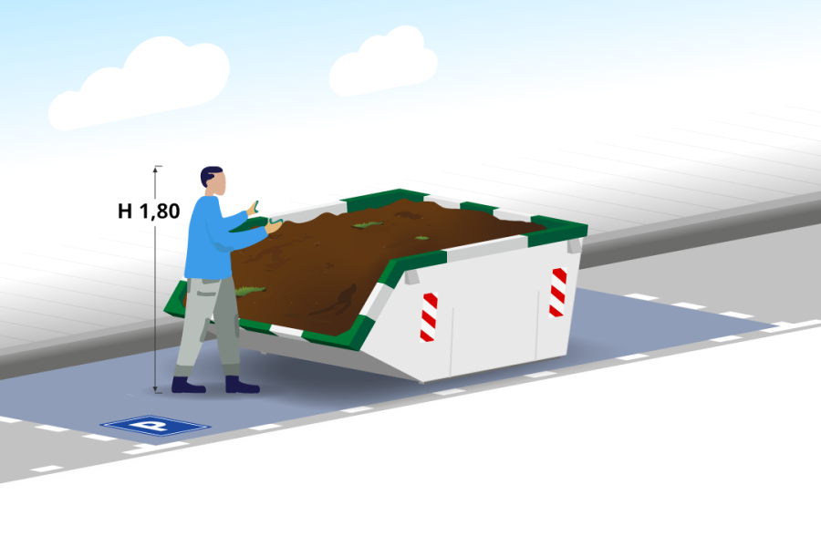 3m³ Grondafvalcontainer - Container Huren Nederland - 2