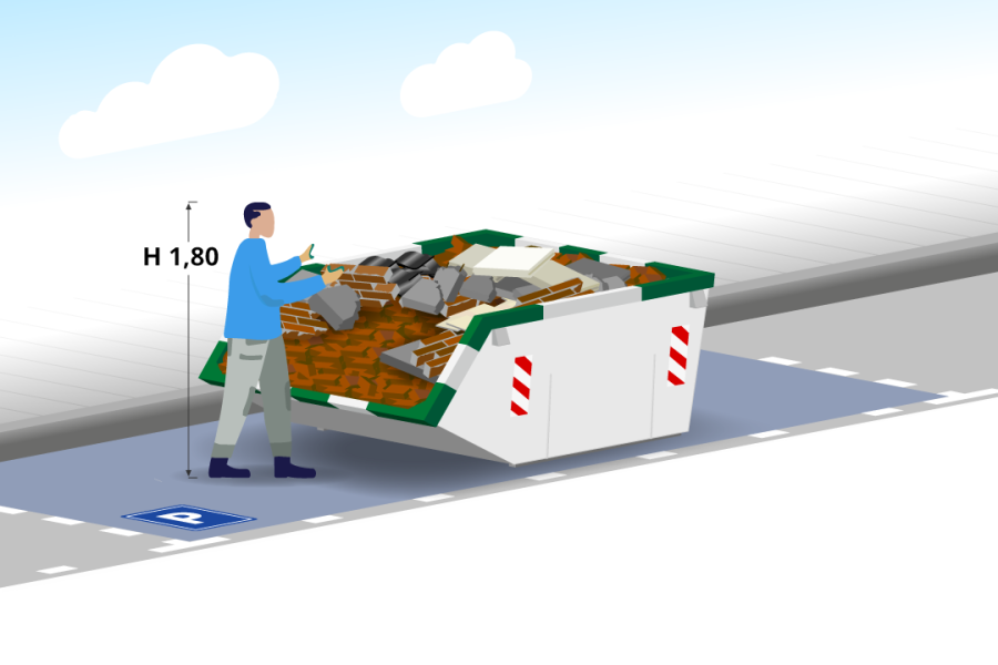 3m³ Puinafvalcontainer - Container Huren Nederland - 2