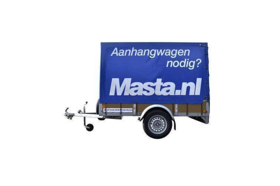 Aanhanger met huif 220x125x145 cm - Masta Aanhangwagens - 1