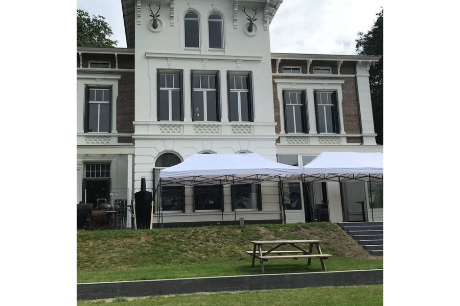 Partytent easy-up 6x3m - Ecru/grijs - Lumineux - 2